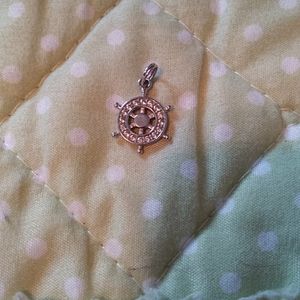 Sterling silver wheel pendant